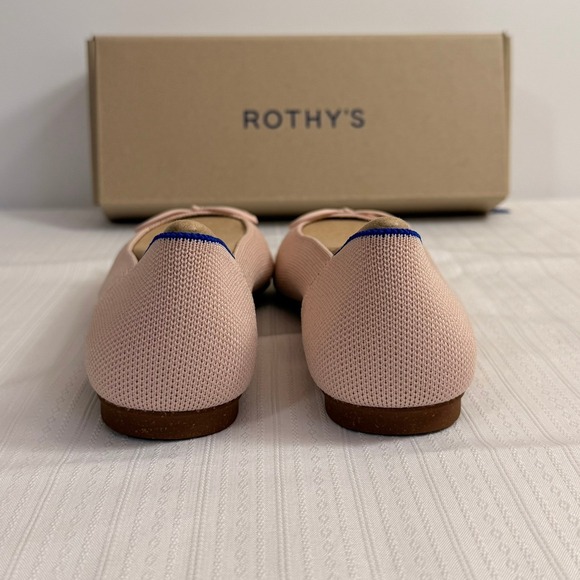 NEW Rothys The Ballerina Pink Bow Flat Size 8 Soft Girl Coquette Dainty Feminine - Picture 6 of 6